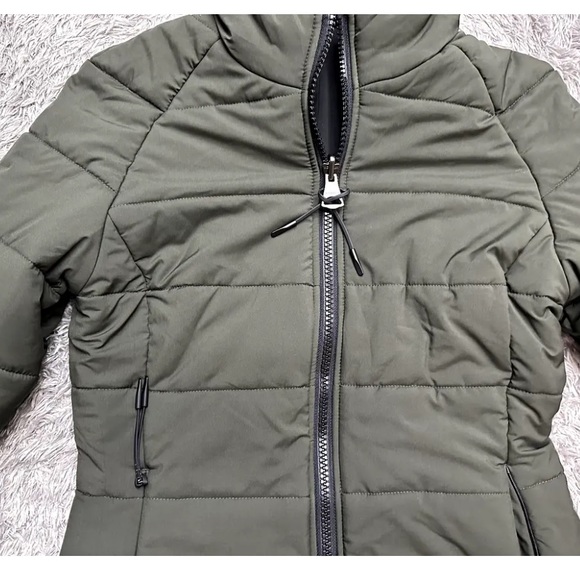 Norden reversible hooded parka jacket- black & army green size S - Picture 11 of 14